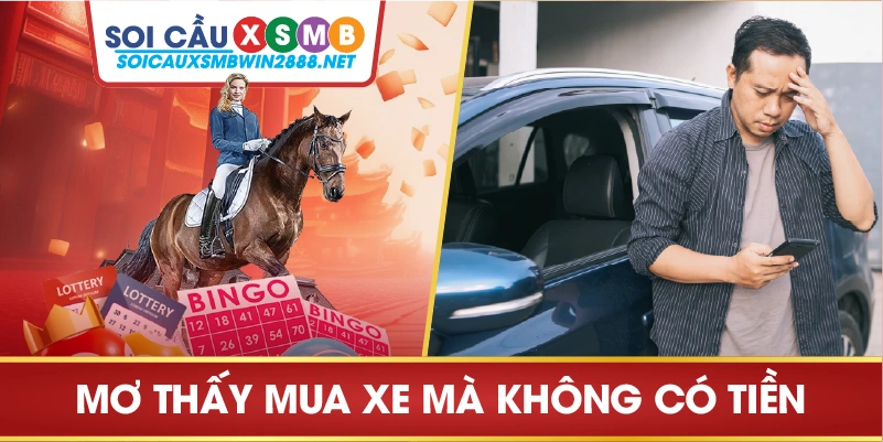 Mơ thấy mua xe mà không có tiền